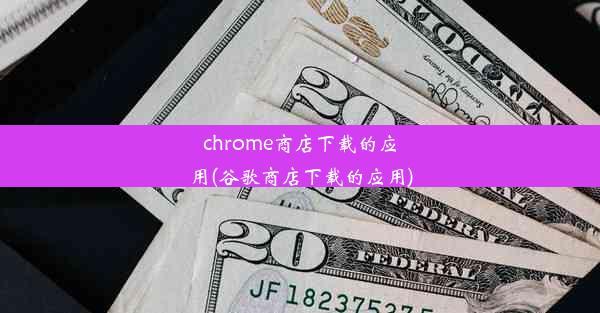 chrome商店下载的应用(谷歌商店下载的应用)