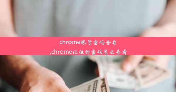 chrome账号密码查看,chrome记住的密码怎么查看