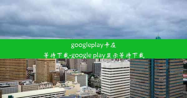 googleplay卡在等待下载-google play显示等待下载