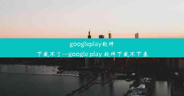 googleplay软件下载不了—google play 软件下载不下来