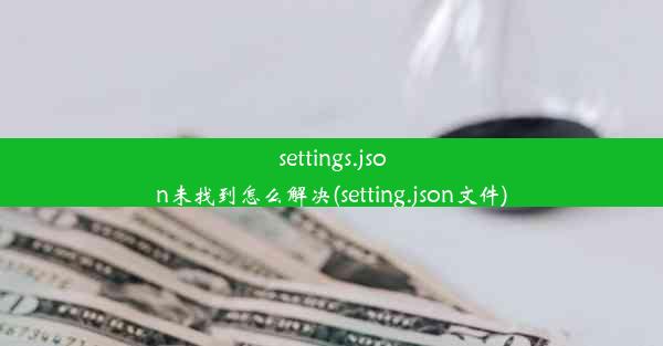 settings.json未找到怎么解决(setting.json文件)