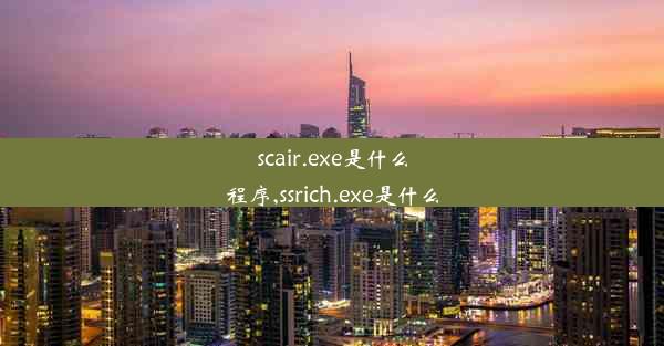 scair.exe是什么程序,ssrich.exe是什么