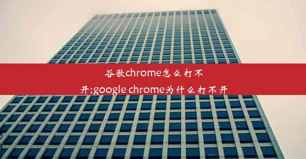 谷歌chrome怎么打不开;google chrome为什么打不开