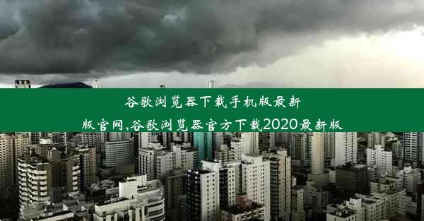 谷歌浏览器下载手机版最新版官网,谷歌浏览器官方下载2020最新版