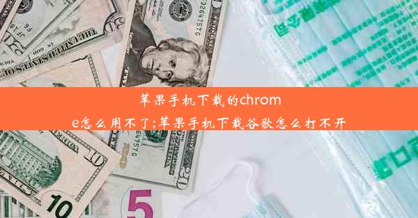 苹果手机下载的chrome怎么用不了;苹果手机下载谷歌怎么打不开