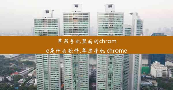 苹果手机里面的chrome是什么软件,苹果手机 chrome