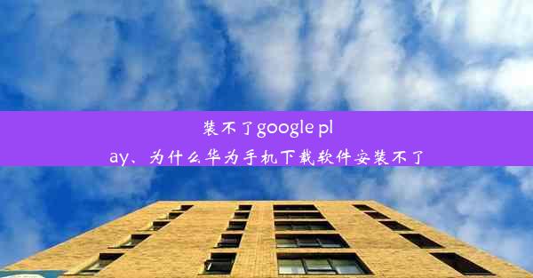 装不了google play、为什么华为手机下载软件安装不了