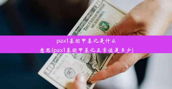 pax1基因甲基化是什么意思(pax1基因甲基化正常值是多少)