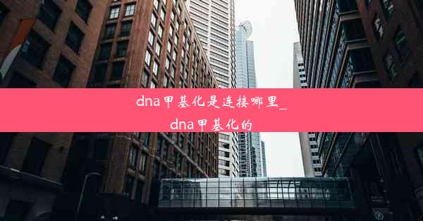 dna甲基化是连接哪里_dna甲基化的