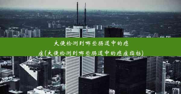 大便检测到哪些肠道中的癌症(大便检测到哪些肠道中的癌症指标)