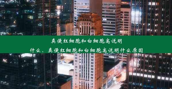 粪便红细胞和白细胞高说明什么、粪便红细胞和白细胞高说明什么原因